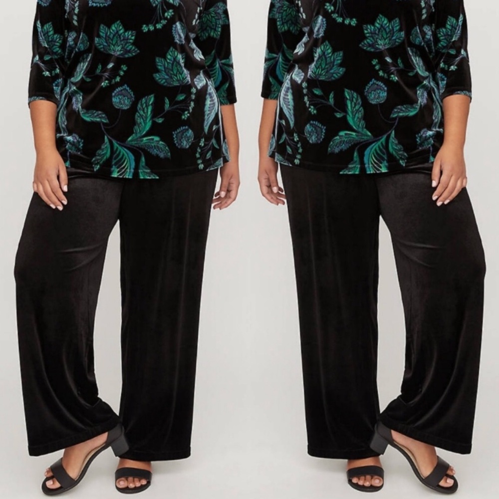 โจHPโจ Catherines Stretch Velour Lounge Pants 0X - Picture 1 of 8